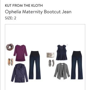 STITCH FIX Kut ft Kloth Maternity Bootcut Jeans